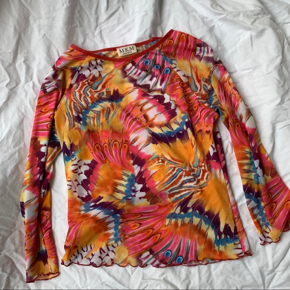 Vintage mesh top